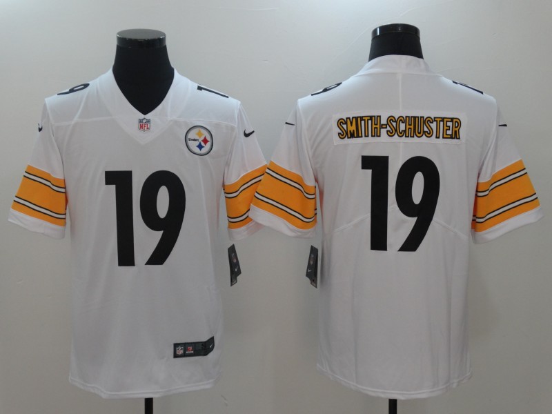 Men Pittsburgh Steelers 19 Smith-Schuster White Nike Vapor Untouchable Limited NFL Jerseys